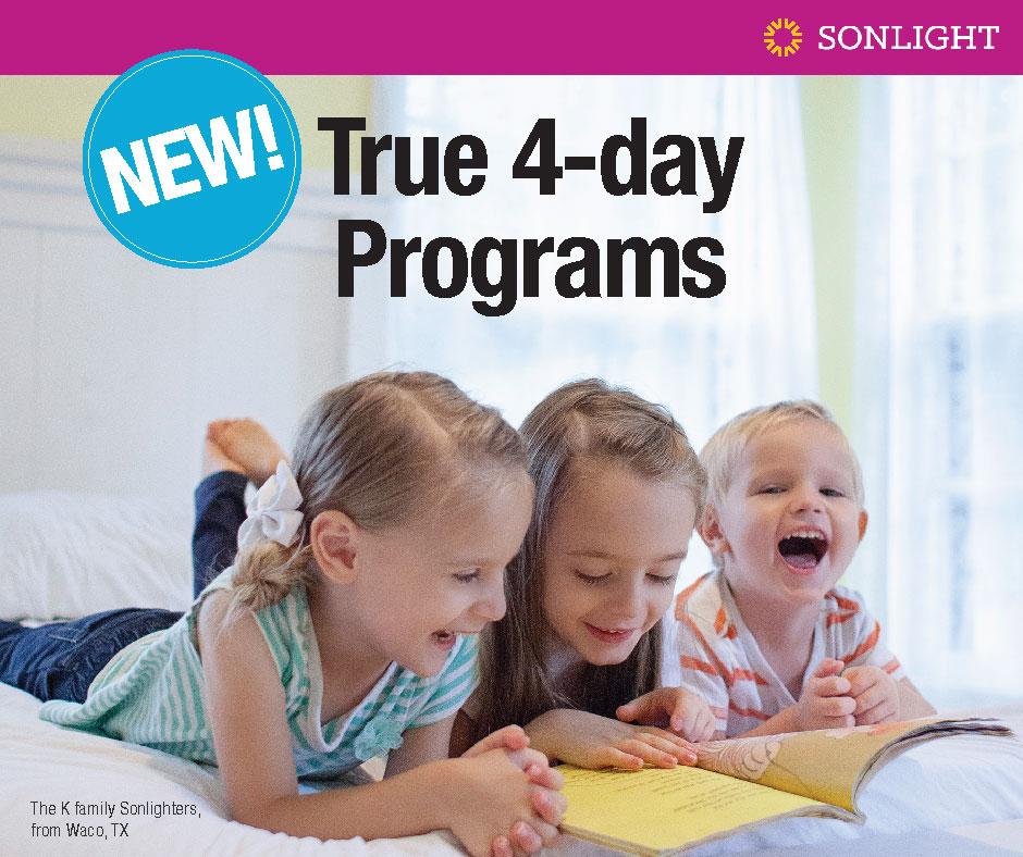 Sonlight's New, True 4-Day programs • homeschool curriculum