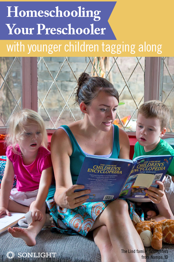 Homeschooling Your Preschooler or Kindergartener with Younger Children Tagging Along