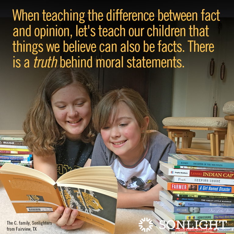 How NOT to Teach the Difference Between Fact and Opinion: A Lesson in Moral Relativism | Let's teach our children that things we believe can also be facts. There is a truth behind moral statements. 