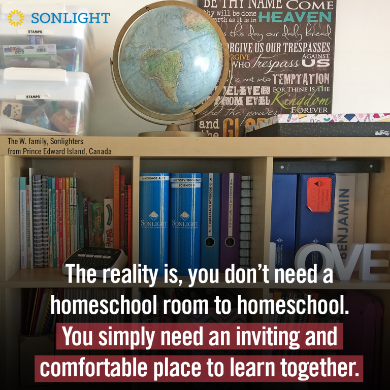 Homeschool Organization When You Don't Have a School Room – There's No  Place Like Home