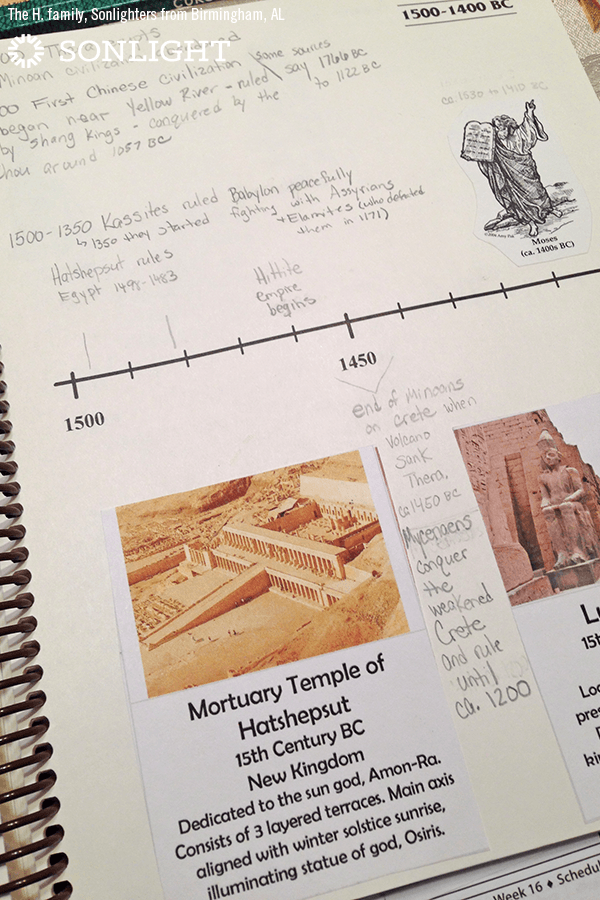 A Photo Tour of The Timeline Book & Tips for a Timeline Notebook • #homeschooling history