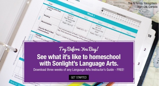 Sonlight Language Arts free samples