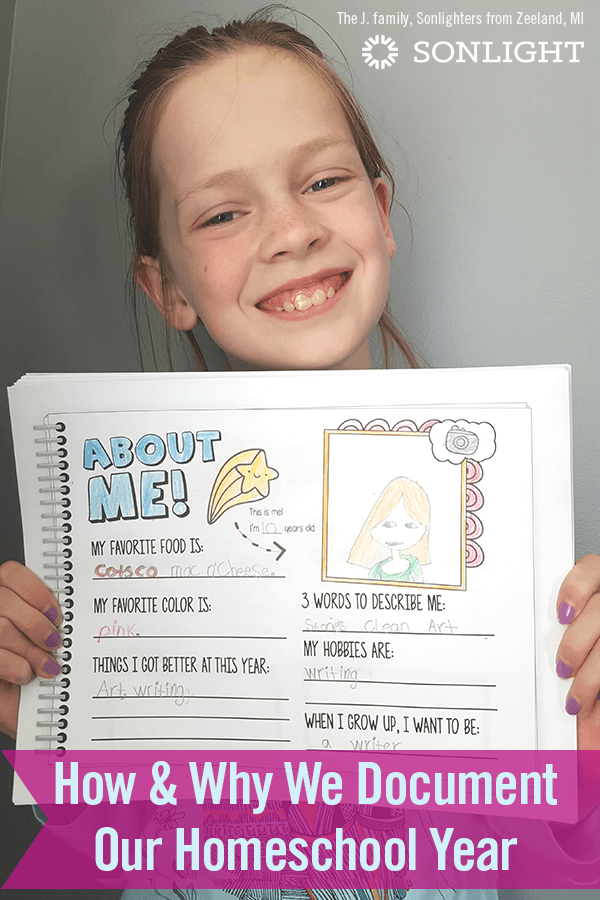 How and Why We Document Our Homeschool Year