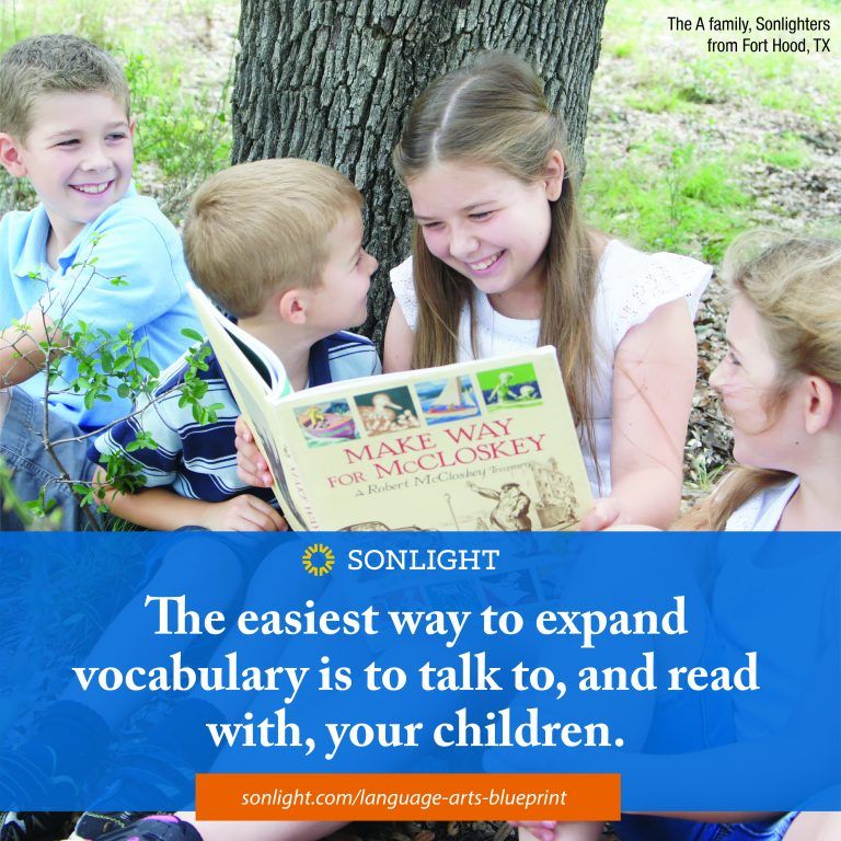 The easiest way to expand vocabulary is to talk to, and read with, your children.