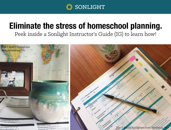 Eliminate the stress of homeschool planning. Peek inside a Sonlight Instructor's Guide.