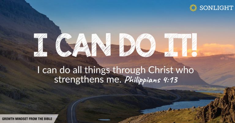 I can do it! Growth Mindset from the Bible