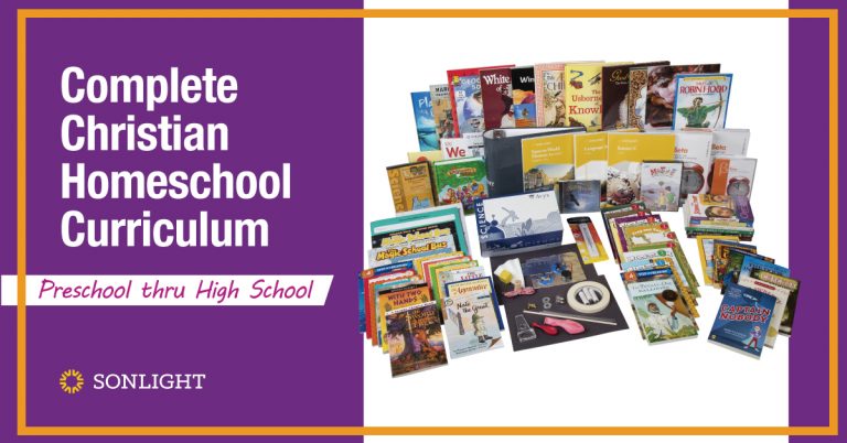 Complete Christian Homeschool Curriculum for Preschool to High School