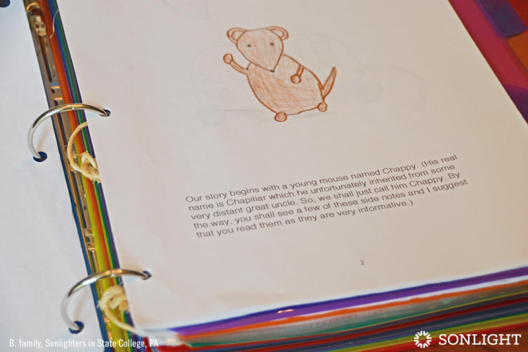 How to Create a Family Anthology of Your Child’s Creations • Story about a mouse named Chappy.