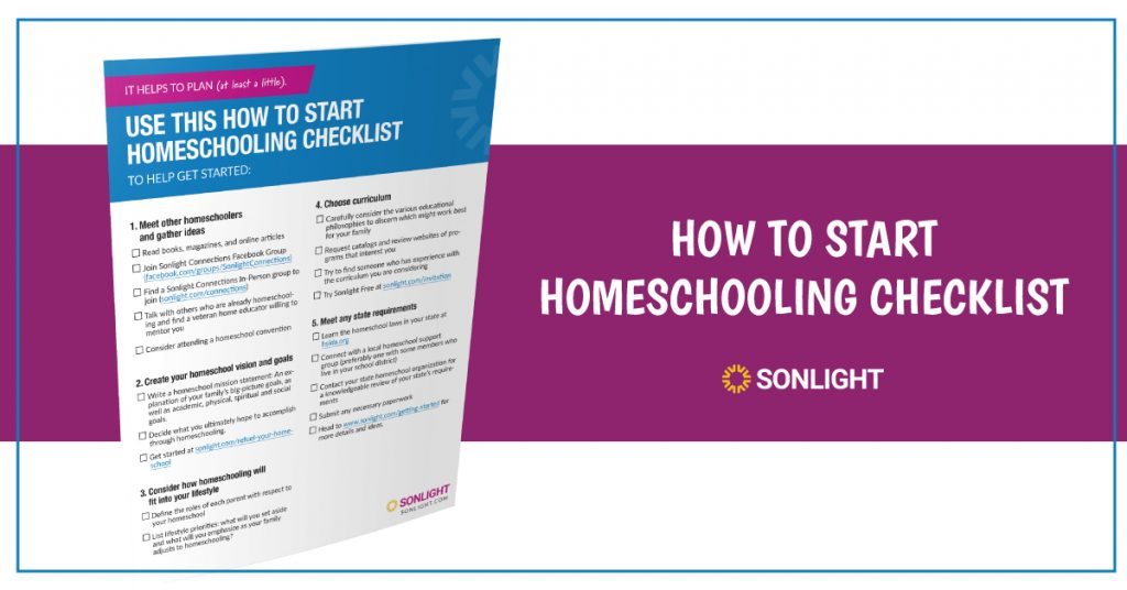 how to start homeschooling checklist