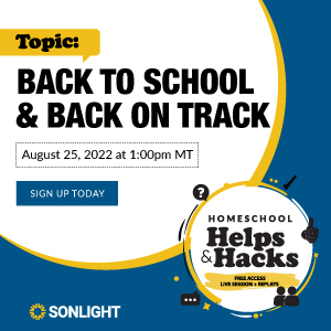 SONLIGHT: FREE ONLINE EVENT: Back to School & Back on Track