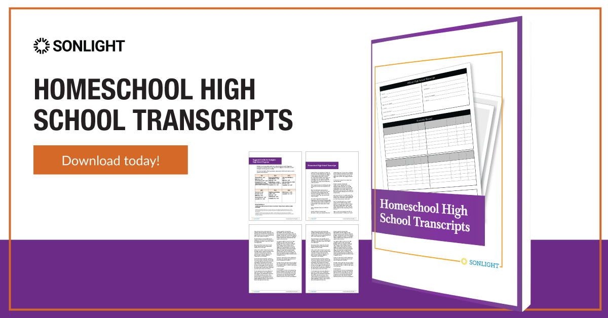 Create a homeschool high school transcript